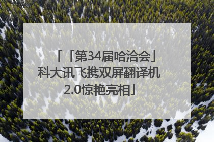 「第34届哈洽会」科大讯飞携双屏翻译机2.0惊艳亮相