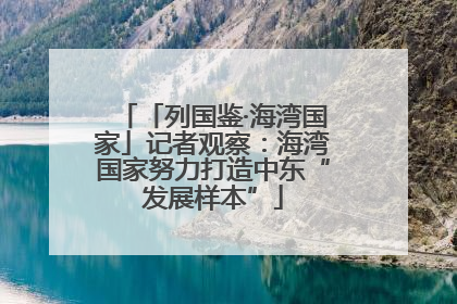 「列国鉴·海湾国家」记者观察：海湾国家努力打造中东“发展样本”