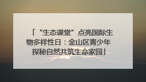 “生态课堂”点亮国际生物多样性日：金山区青少年探秘自然共筑生命家园