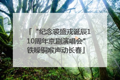 “纪念裘盛戎诞辰110周年京剧演唱会”铁嗓铜喉声动长春