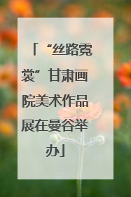 “丝路霓裳”甘肃画院美术作品展在曼谷举办