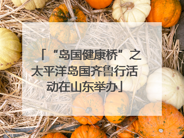 “岛国健康桥”之太平洋岛国齐鲁行活动在山东举办