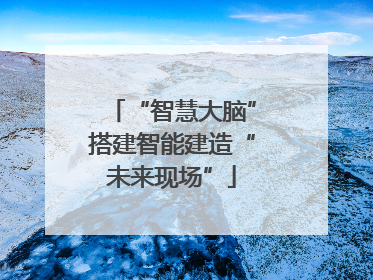 “智慧大脑”搭建智能建造“未来现场”