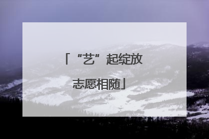 “艺”起绽放 志愿相随