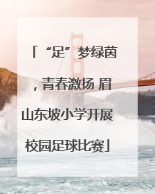 “足”梦绿茵，青春激扬 眉山东坡小学开展校园足球比赛