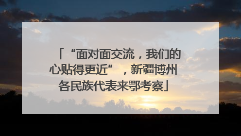 “面对面交流，我们的心贴得更近”，新疆博州各民族代表来鄂考察
