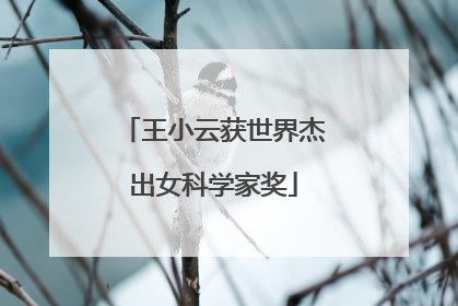 王小云获世界杰出女科学家奖