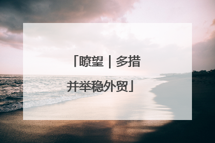 瞭望｜多措并举稳外贸