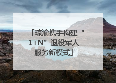 琼渝携手构建“1+N”退役军人服务新模式