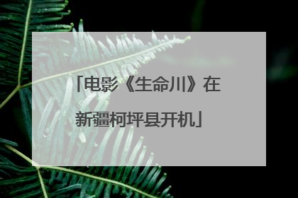 电影《生命川》在新疆柯坪县开机