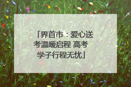界首市：爱心送考温暖启程 高考学子行程无忧