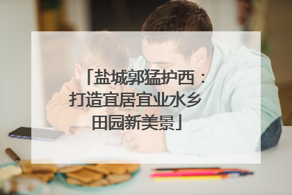 盐城郭猛护西：打造宜居宜业水乡田园新美景