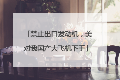 禁止出口发动机，美对我国产大飞机下手