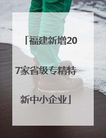 福建新增207家省级专精特新中小企业