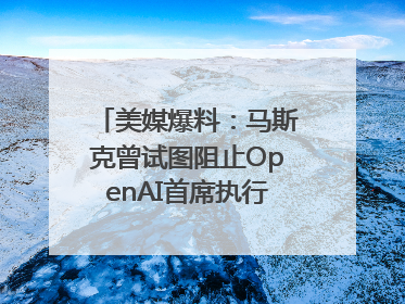 美媒爆料：马斯克曾试图阻止OpenAI首席执行官奥尔特曼在中东的AI交易