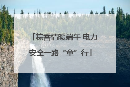 粽香情暖端午 电力安全一路“童”行