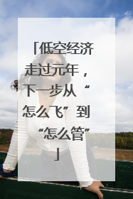 低空经济走过元年，下一步从“怎么飞”到“怎么管”