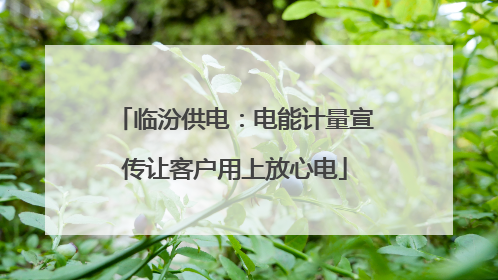 临汾供电：电能计量宣传让客户用上放心电