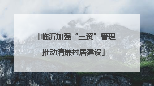 临沂加强“三资”管理 推动清廉村居建设