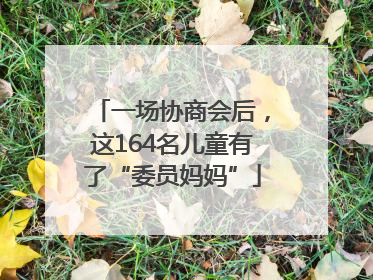 一场协商会后，这164名儿童有了“委员妈妈”