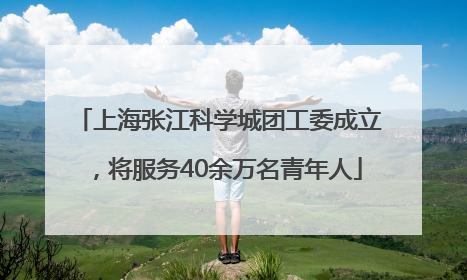 上海张江科学城团工委成立，将服务40余万名青年人