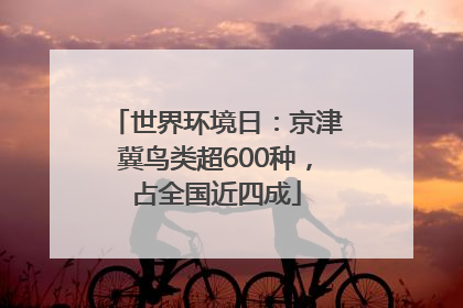 世界环境日：京津冀鸟类超600种，占全国近四成