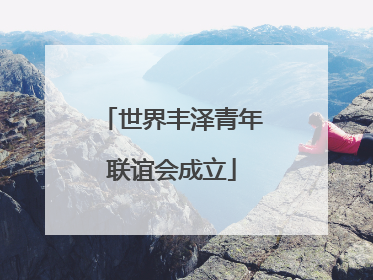 世界丰泽青年联谊会成立