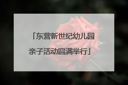 东营新世纪幼儿园亲子活动圆满举行