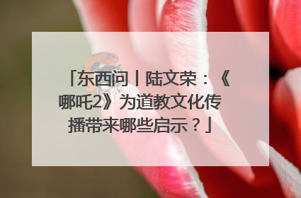 东西问丨陆文荣：《哪吒2》为道教文化传播带来哪些启示？