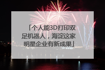 个人能3D打印双足机器人，海淀这家明星企业有新成果