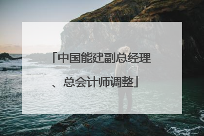 中国能建副总经理、总会计师调整