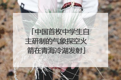 中国首枚中学生自主研制的气象探空火箭在青海冷湖发射