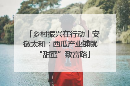 乡村振兴在行动丨安徽太和：西瓜产业铺就“甜蜜”致富路