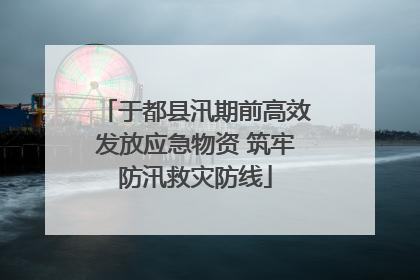 于都县汛期前高效发放应急物资 筑牢防汛救灾防线