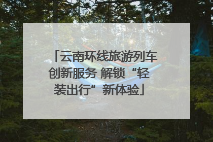 云南环线旅游列车创新服务 解锁“轻装出行”新体验