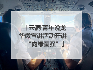 云洞·青年说龙华微宣讲活动开讲“向绿图强”