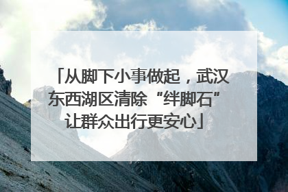 从脚下小事做起，武汉东西湖区清除“绊脚石”让群众出行更安心