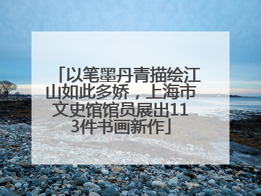 以笔墨丹青描绘江山如此多娇，上海市文史馆馆员展出113件书画新作