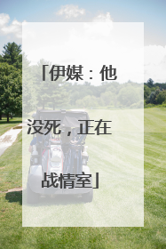 伊媒：他没死，正在战情室