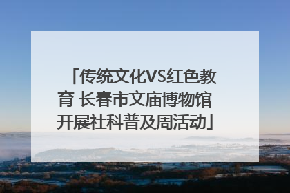 传统文化VS红色教育 长春市文庙博物馆开展社科普及周活动