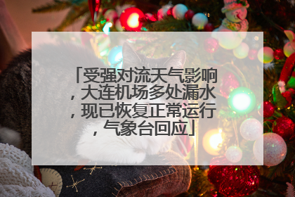 受强对流天气影响，大连机场多处漏水，现已恢复正常运行，气象台回应