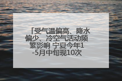 受气温偏高、降水偏少、冷空气活动频繁影响 宁夏今年1-5月中旬现10次定级沙尘天气过程