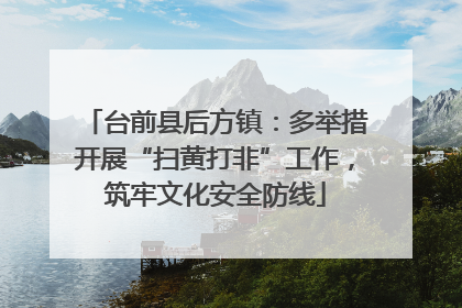 台前县后方镇：多举措开展“扫黄打非”工作，筑牢文化安全防线