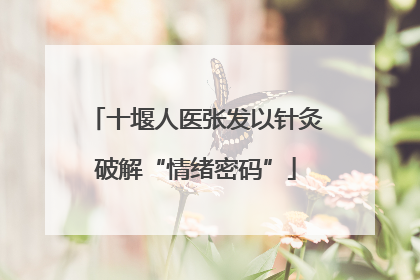 十堰人医张发以针灸破解“情绪密码”