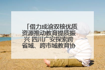 借力成渝双核优质资源推动教育提质振兴 四川广安探索跨省域、跨市域教育协同发展新路径