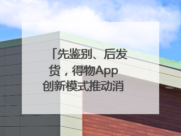 先鉴别、后发货，得物App创新模式推动消费正品化升级