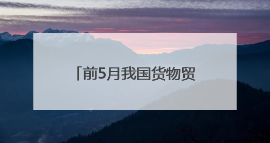 前5月我国货物贸易进出口同比增长2.5% 对东盟、欧盟进出口增长