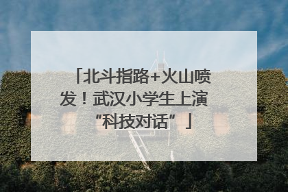 北斗指路+火山喷发！武汉小学生上演“科技对话”