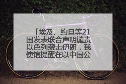 埃及、约旦等21国发表联合声明谴责以色列袭击伊朗，我使馆提醒在以中国公民尽快陆路离境