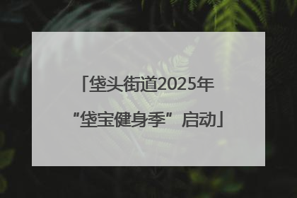 垡头街道2025年“垡宝健身季”启动
